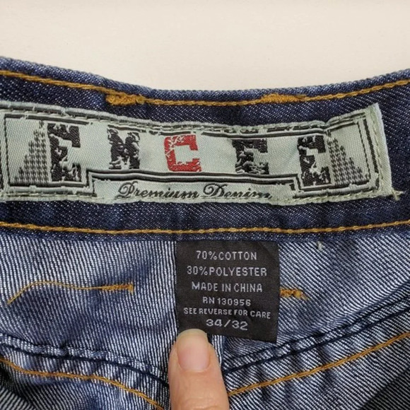 EMCEE Men's Blue Jeans Size‎ 34 x 32 - Picture 5 of 8